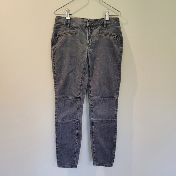 Ann‎ Taylor LOFT Corduroy Modern Skinny Ankle Gray Women's Size 4/27 - Picture 1 of 16